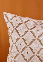 Elegant Kuddfodral | 100% Bomull med Handblockstryck | Minimalistisk Design för Vardagsrummet 4