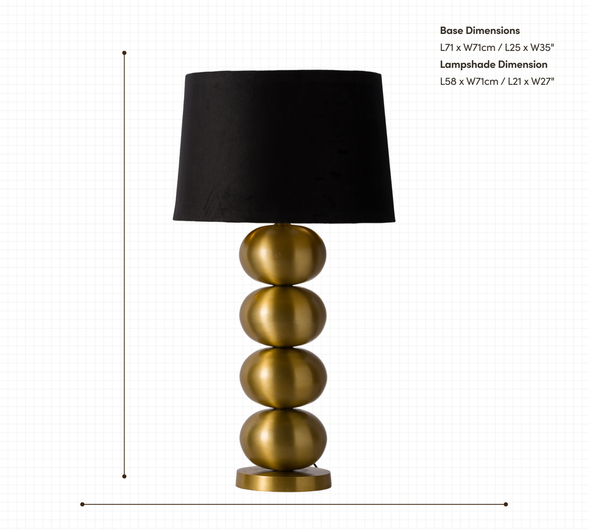 GuldAura | Elegant Liten Bordslampa i Mässing för Stilfull Belysning 4