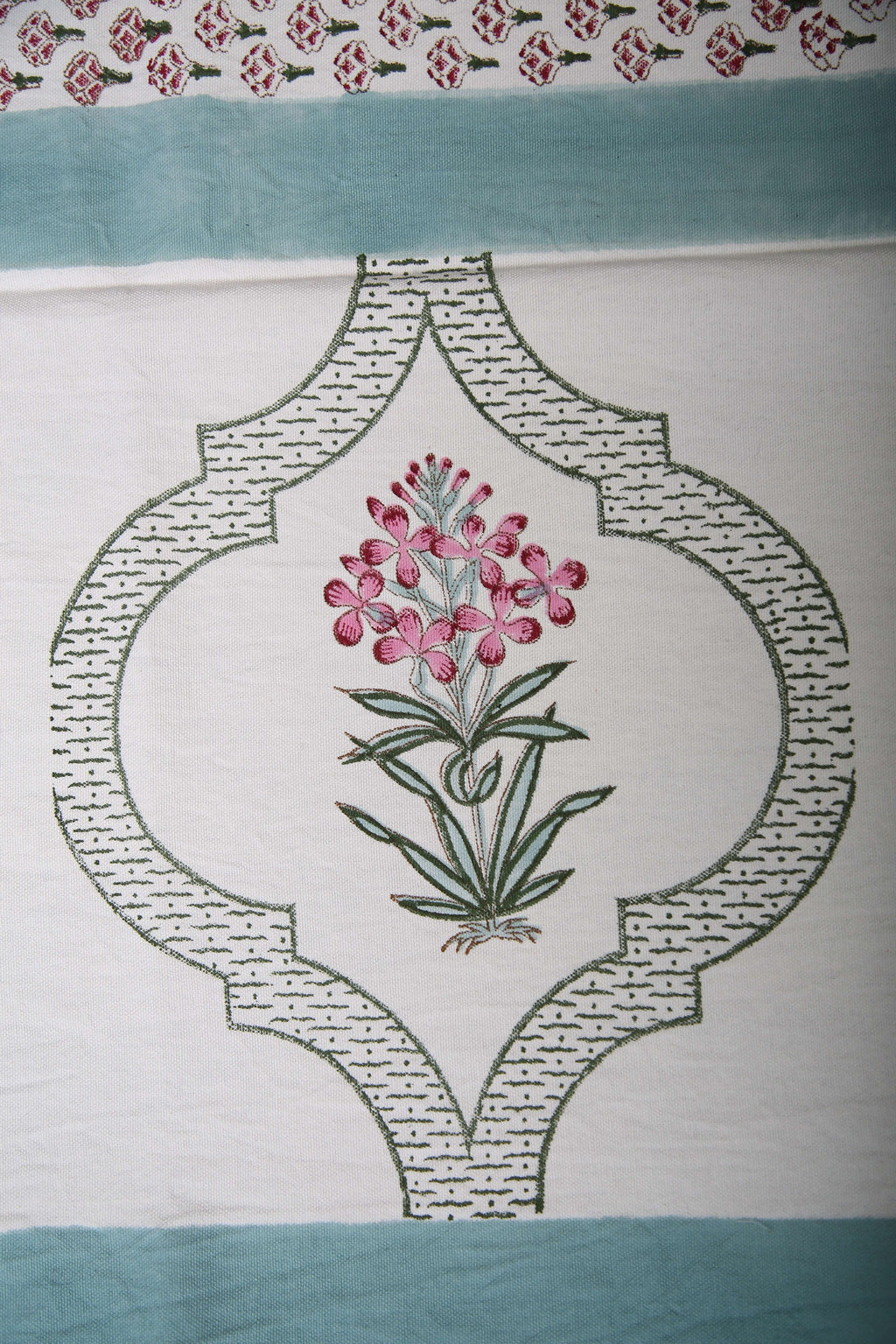 Handblock Print Bordsöverdrag i 100% Bomull med Elegant Design | Perfekt för Lyxig Inredning 5