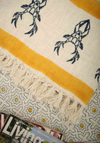 Muscari | Kasta i 100% Bomull med Handtryckt Design | Eleganta Färger för Ditt Sovrum 3