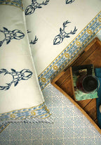 Muscari | Premium Lakan i Bomull med Handblockstryck | Elegant Design för Sovrummet 7