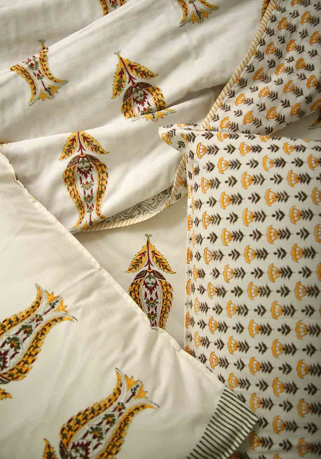 Olive Grace Hand Block Print Premium Cotton Dohar