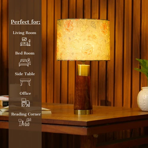 RIO-kollektionen | Bordlampa i Mangoträ med Vintage Design | Handgjord för Elegant Heminredning 2