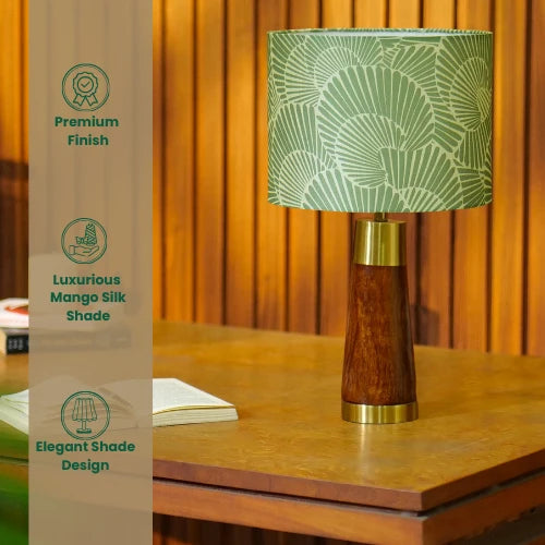 RIO-kollektionen | Bordlampa i Mangoträ med Vintage Design | Perfekt för Heminredning 4