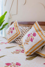 Regal Patterns | Lakan i 100% Bomull med Handblockstryck | Elegant Design för Komfort 1