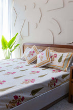 Regal Patterns | Lakan i 100% Bomull med Handblockstryck | Elegant Design för Komfort 2