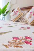 Regal Patterns | Lakan i 100% Bomull med Handblockstryck | Elegant Design för Komfort 3