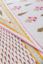 Regal Patterns | Sänglinne Set i 100% Bomull med Handblocktryck | Elegant Design för Sovrummets Stil 4