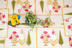 Regal Patterns | Sänglinne Set i 100% Bomull med Handblocktryck | Elegant Design för Sovrummets Stil 7