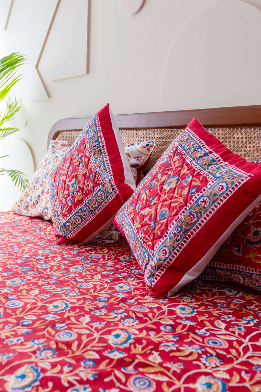Royal Jaipur Harmony | Bäddset i 100% Bomull med Handblocktryck | Elegant Design för Sovrummet 1