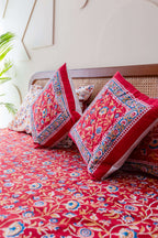 Royal Jaipur Harmony | Bäddset i 100% Bomull med Handblocktryck | Elegant Design för Sovrummet 1