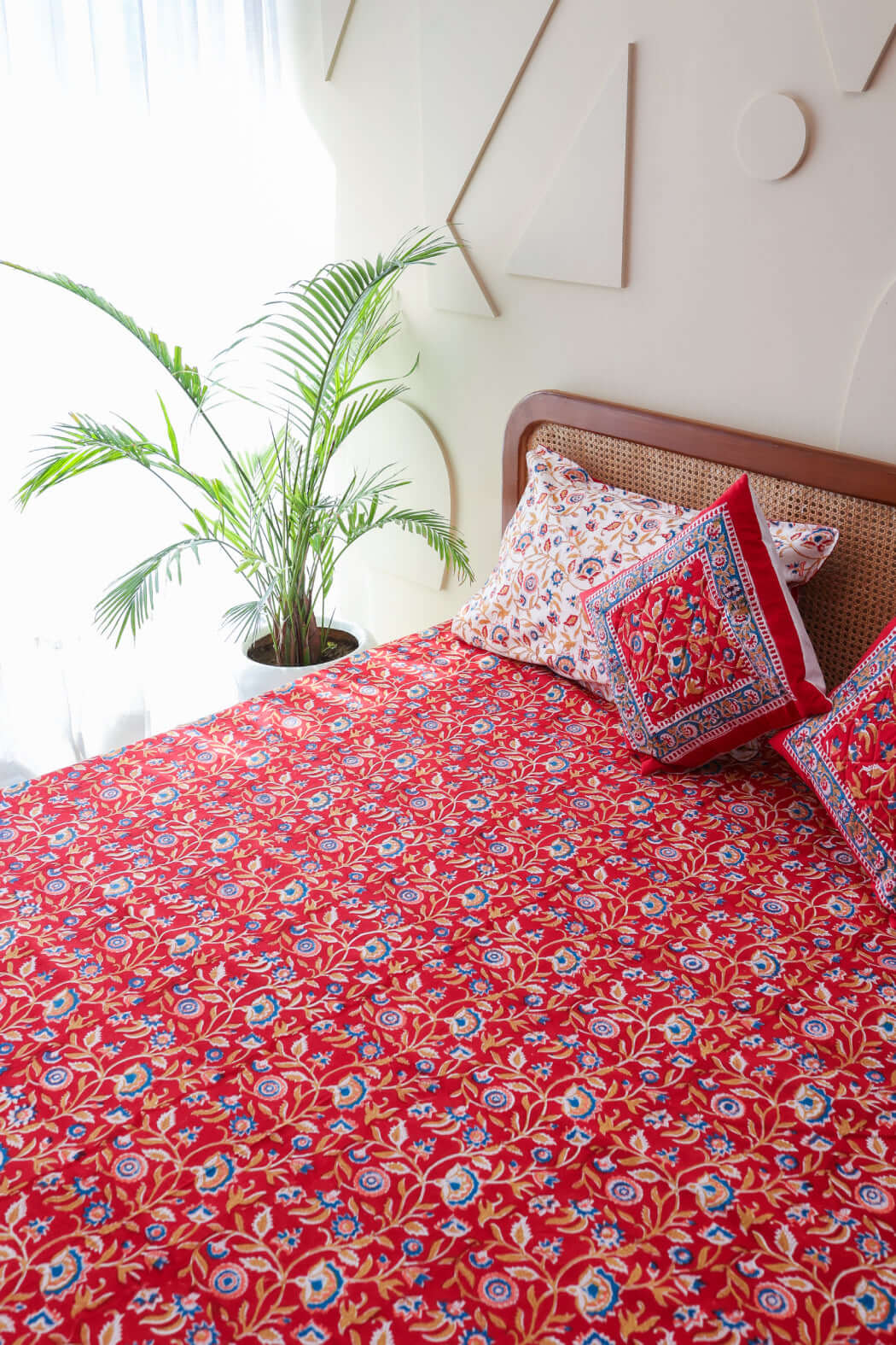 Royal Jaipur Harmony | Bäddset i 100% Bomull med Handblocktryck | Elegant Design för Sovrummet 2