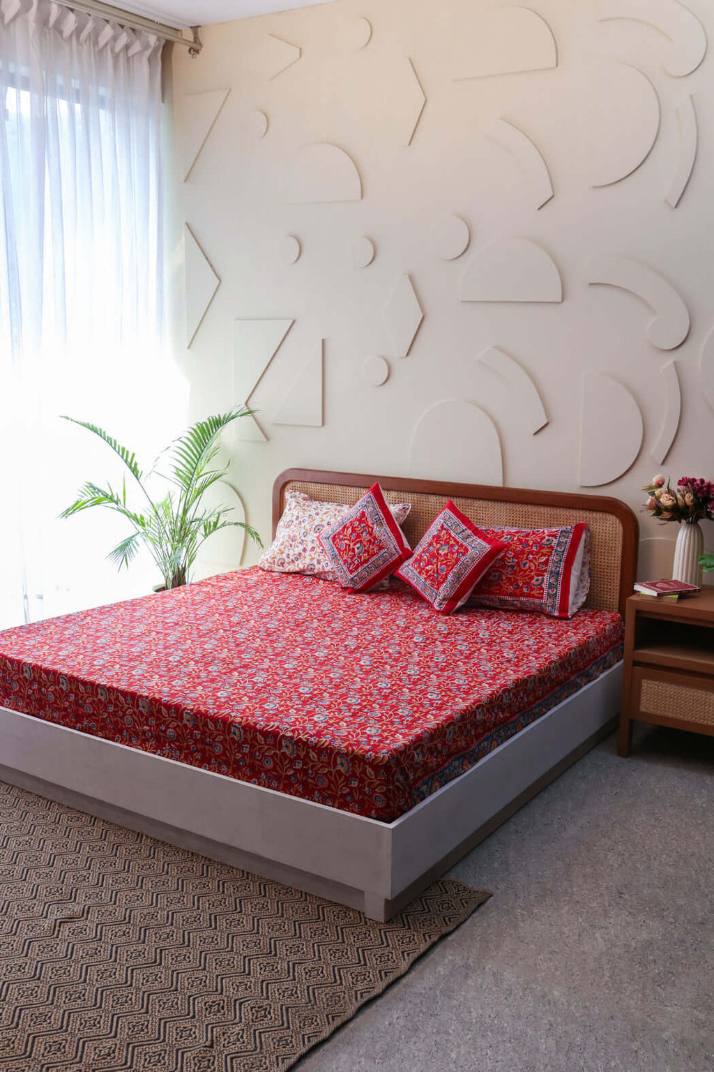 Royal Jaipur Harmony | Bäddset i 100% Bomull med Handblocktryck | Elegant Design för Sovrummet 3
