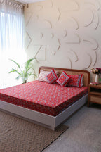 Royal Jaipur Harmony | Bäddset i 100% Bomull med Handblocktryck | Elegant Design för Sovrummet 3