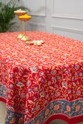 Royal Jaipur Harmony | Handblocktryckt Bordsöverdrag i 100% Bomull med Intrikata Mönster | Elegant Design för Lyxig Matsal 0