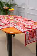 Royal Jaipur Harmony | Handblocktryckt Bordstablettset i Premium Bomull | Elegant Design för Lyxig Matsal 0