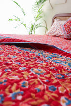 Royal Jaipur | Handblocktryckt Quilt Set i Bomull med Intrikata Mönster | Lyxigt Sänglinne för Eleganta Sovrum 2
