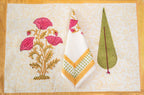 Regal Patterns | Sänglinne Set i 100% Bomull med Handblocktryck | Elegant Design för Sovrummets Stil