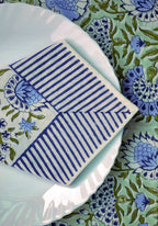 Tranquil Mist | Handblock Print Bordstablett Set med Eleganta Design | Traditionell Dukning för Hemmet 6