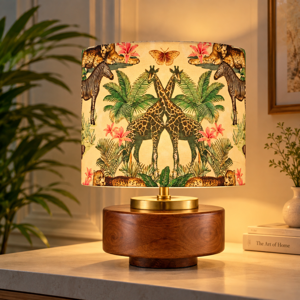Jungle Tales table lamp in a warm Scandinavian interior