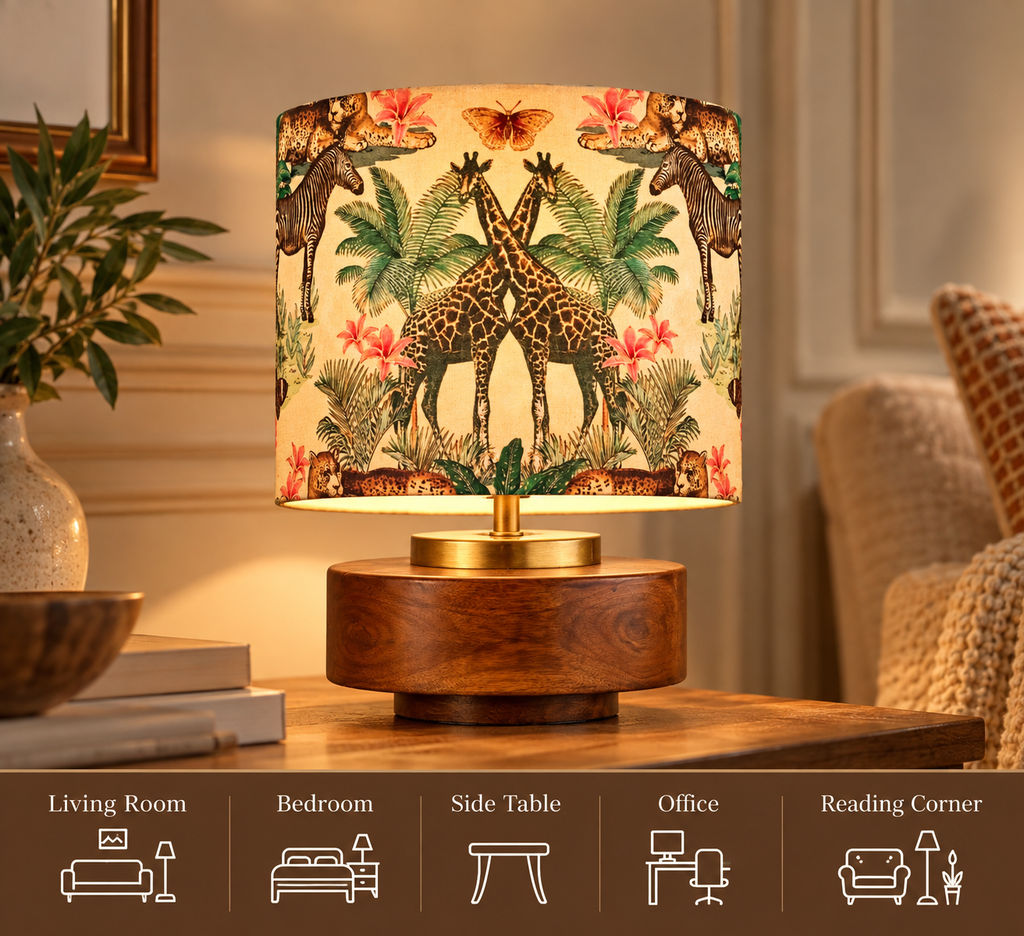 Jungle Tales table lamp for living room bedroom office and reading corner